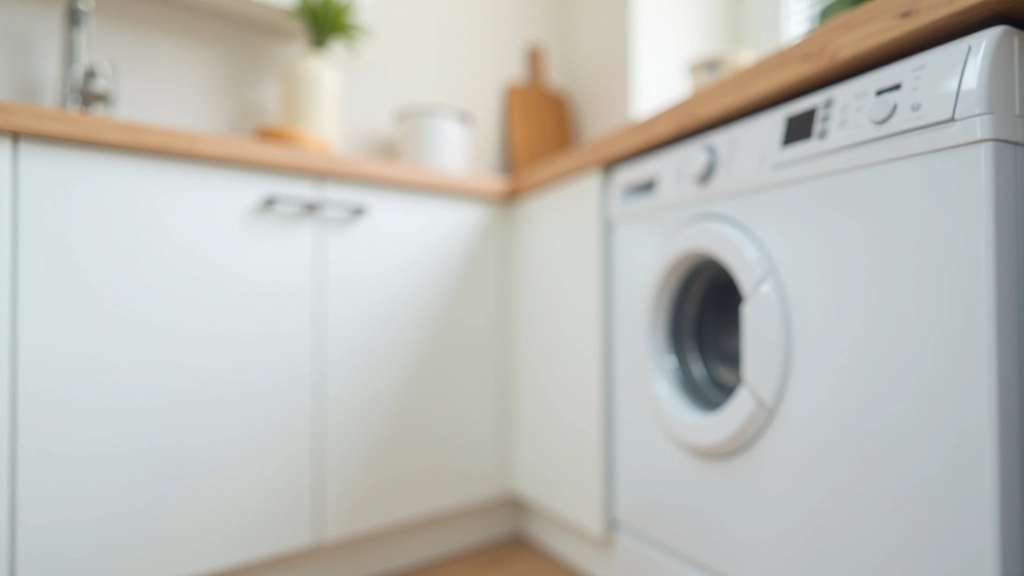 Lave-vaisselle intégrée dans une cuisine contemporaine avec façades blanches brillantes