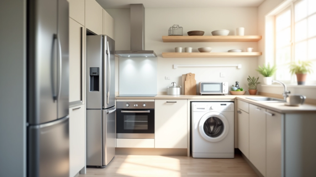 Cuisine moderne avec appareils électroménagers