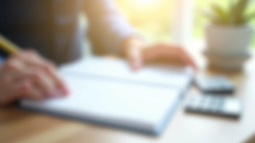 Calendrier ou planner sur un bureau avec des notes budgétaires et une calculatrice, mise en place d'un plan d'épargne